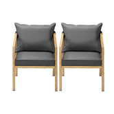 Living Fusion Vasco Steel Outdoor Dining Chairs
