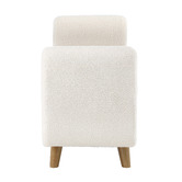 Living Fusion Conner Eucalyptus Wood Storage Ottoman Bench