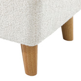Living Fusion Robin Eucalyptus Wood Storage Ottoman Bench