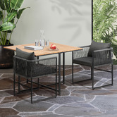 Living Fusion 2 Seater Allegra Outdoor Dining Table &amp; Chair Set