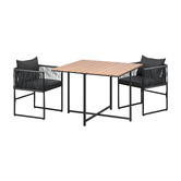 Living Fusion 2 Seater Allegra Outdoor Dining Table &amp; Chair Set