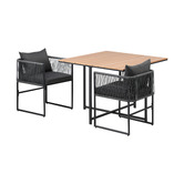 Living Fusion 2 Seater Allegra Outdoor Dining Table &amp; Chair Set