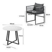 Living Fusion 4 Seater Leon Outdoor Dining Set