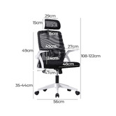 Living Fusion White &amp; Black Horatio Office Chair