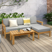 Living Fusion 4 Seater Ivan Outdoor Sofa &amp; Table Set