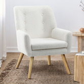Living Fusion Aviya Faux Sherpa Armchair