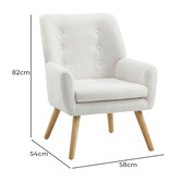 Living Fusion Aviya Faux Sherpa Armchair