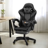 Living Fusion Brooks PU Leather Gaming Chair with Footrest