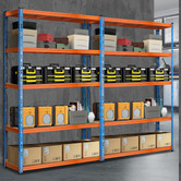 Living Fusion Orange Jemison Steel Shelving Units