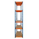 Living Fusion Orange Jemison Steel Shelving Units