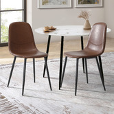 Living Fusion Pearce Faux Leather Dining Chairs