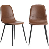 Living Fusion Pearce Faux Leather Dining Chairs