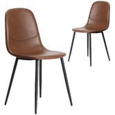 Living Fusion Pearce Faux Leather Dining Chairs