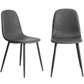 Living Fusion Pearce Faux Leather Dining Chairs