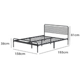 Living Fusion Fleur Steel Bed Frame