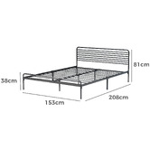 Living Fusion Fleur Steel Bed Frame