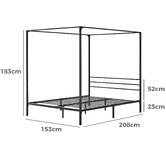 Living Fusion Malone Steel Bed Frame