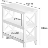 Living Fusion Camby 3 Tier Console Table