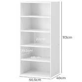 Living Fusion Cassandra 5 Shelf Wardrobe