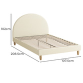 Living Fusion Bluford Upholstered Platform Bed