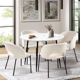 Living Fusion 4 Seater Tessa Dining Table &amp; Chair Set