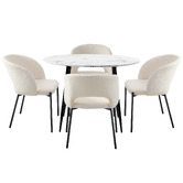 Living Fusion 4 Seater Tessa Dining Table &amp; Chair Set