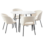 Living Fusion 4 Seater Tessa Dining Table &amp; Chair Set