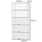 Living Fusion Etienne 5 Tier Display Cabinet