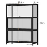 Living Fusion Etienne 3 Tier Display Cabinet