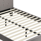 Living Fusion Grey Quiton Upholstered Platform Bed