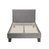 Living Fusion Grey Quiton Upholstered Platform Bed