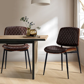 Living Fusion Suri Faux Leather Dining Chairs