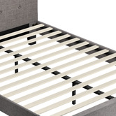 Living Fusion Grey Quiton Upholstered Platform Bed