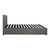 Living Fusion Grey Teo Gas Lift Storage Bed Frame
