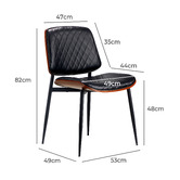 Living Fusion Suri Faux Leather Dining Chairs