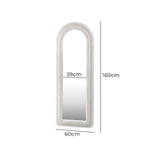 Living Fusion Saige Arched Boucle Full Length Mirror
