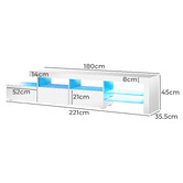 Living Fusion Adela Entertainment Unit with LED