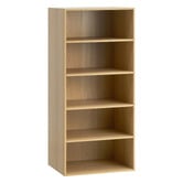 Living Fusion Natural Cassandra 5 Shelf Wardrobe