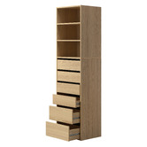 Living Fusion 3 Piece Natural Cassandra Wardrobe Set
