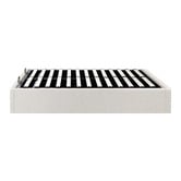 Living Fusion White Seraphine Boucle Gas Lift Bed Base