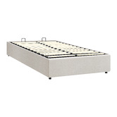 Living Fusion White Seraphine Boucle Gas Lift Bed Base