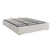 Living Fusion White Seraphine Boucle Gas Lift Bed Base