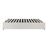 Living Fusion White Seraphine Boucle Gas Lift Bed Base