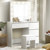 Living Fusion 2 Piece Janet Dressing Table &amp; Stool Set