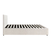 Living Fusion Reese Boucle Gas Lift Storage Bed Frame