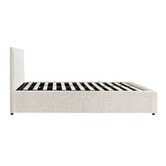 Living Fusion Reese Boucle Gas Lift Storage Bed Frame