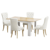 Living Fusion Chandria Extendable Dining Table &amp; Chair Set