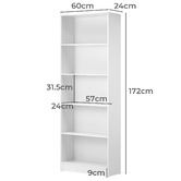 Living Fusion Luz 5 Tier Shelving Unit