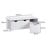 Living Fusion Kids&#039; Willow 3 Drawer Toy Storage