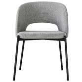 Living Fusion Grey Wilson Faux Linen Dining Chairs